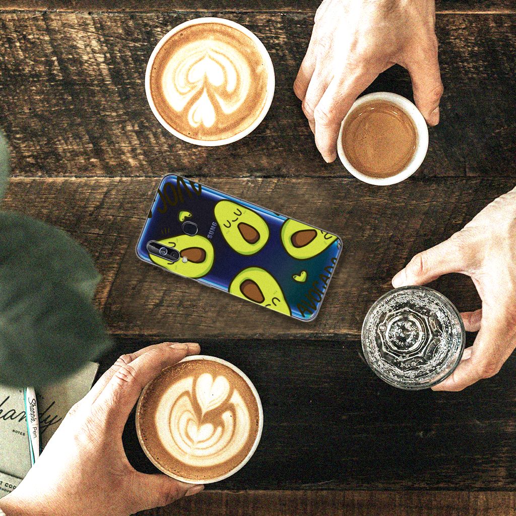Samsung Galaxy A60 Telefoonhoesje met Naam Avocado Singing