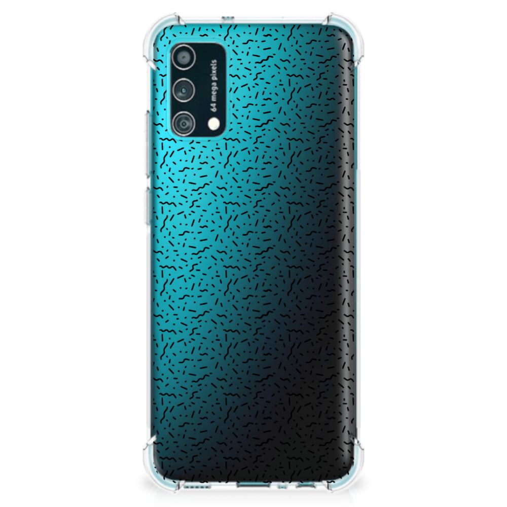 Samsung Galaxy M02s | A02s Doorzichtige Silicone Hoesje Stripes Dots B2C Telecom