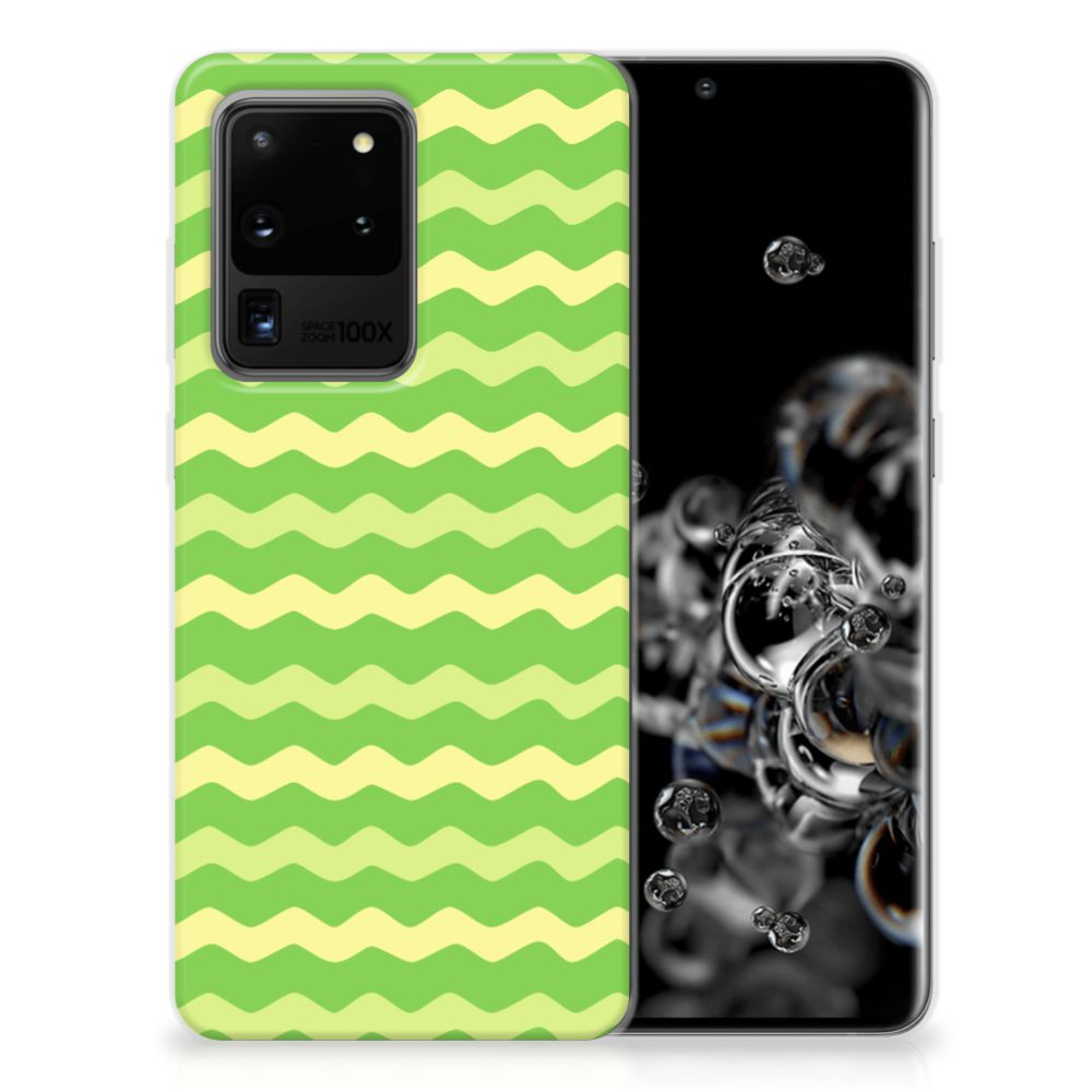 Samsung Galaxy S20 Ultra TPU bumper Waves Green B2C Telecom