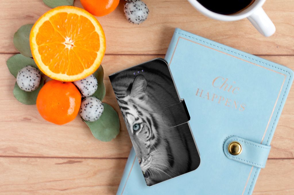 Samsung Galaxy S10e Telefoonhoesje met Pasjes Tijger