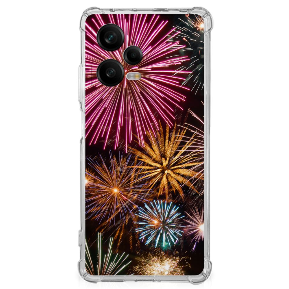 Xiaomi Redmi Note 12 Pro Anti Shock Bumper Case Vuurwerk