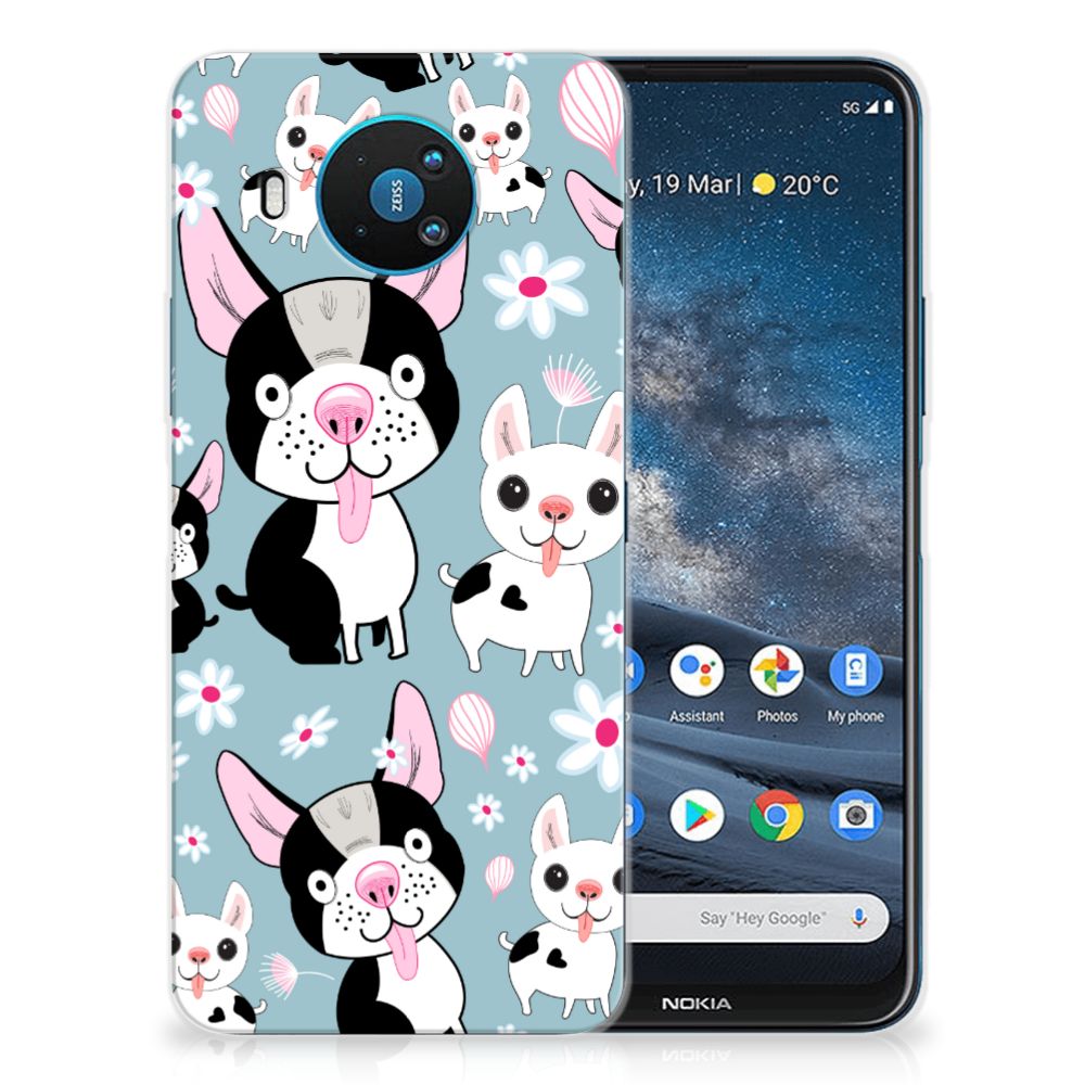 Nokia 8.3 TPU Hoesje Hondjes