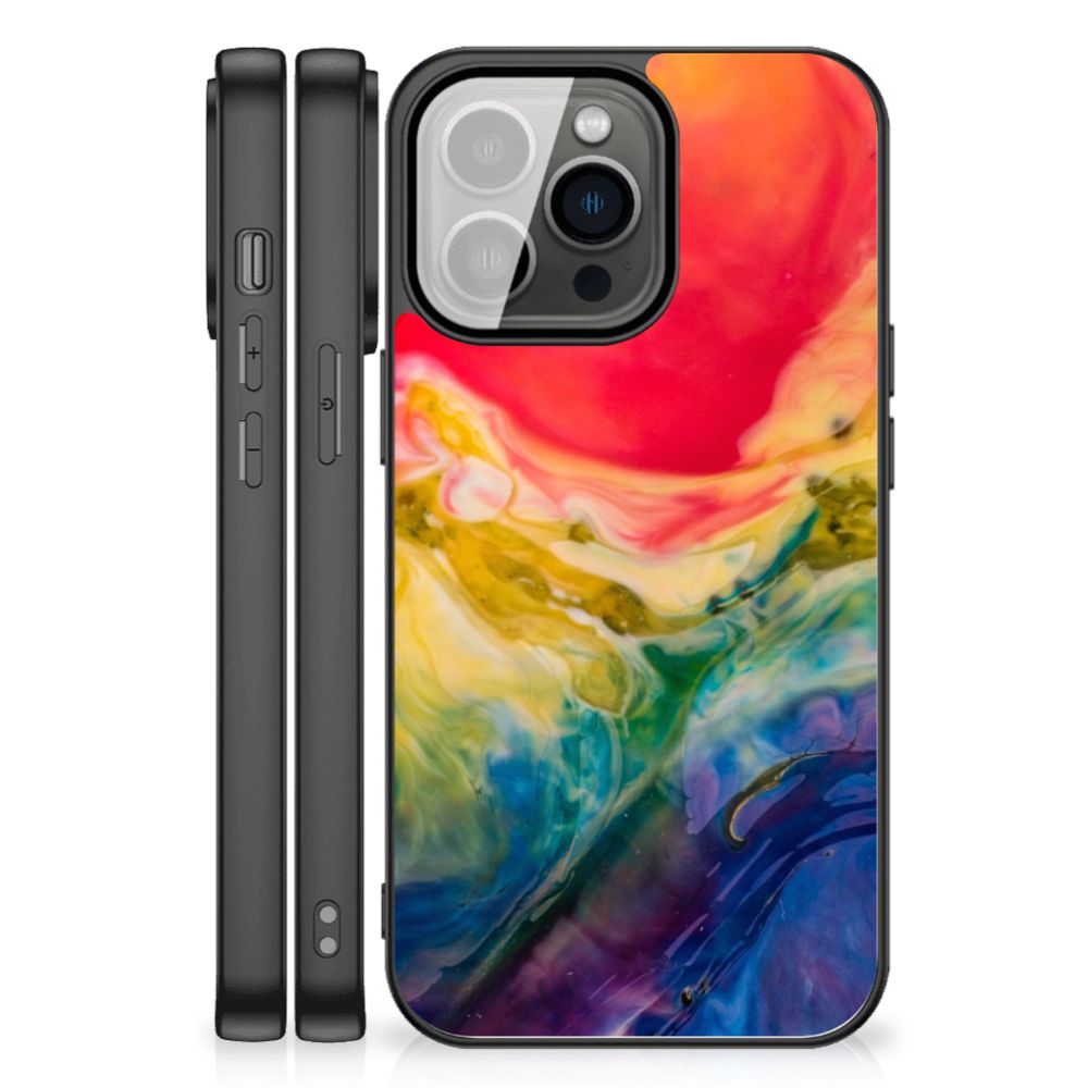 Kleurrijke Telefoonhoesje iPhone 13 Pro Max Watercolor Dark B2C Telecom