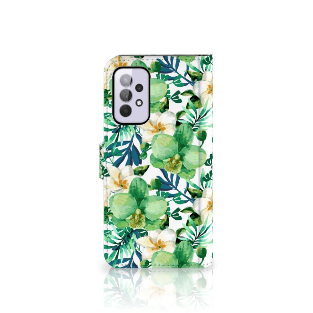 Samsung Galaxy A33 5G Hoesje Orchidee Groen