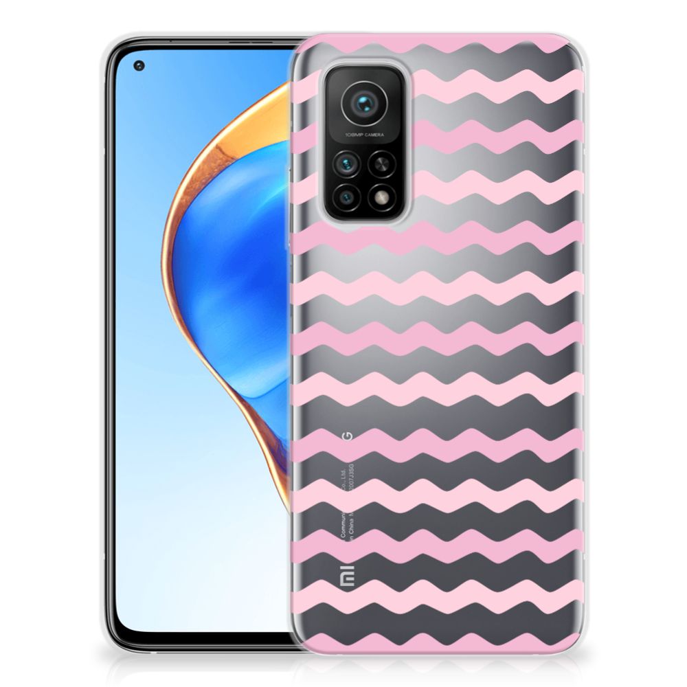 Xiaomi Mi 10T | 10T Pro TPU bumper Waves Roze