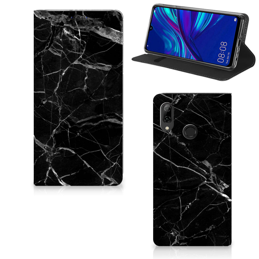 Huawei P Smart (2019) Standcase Marmer Zwart - Origineel Cadeau Vader