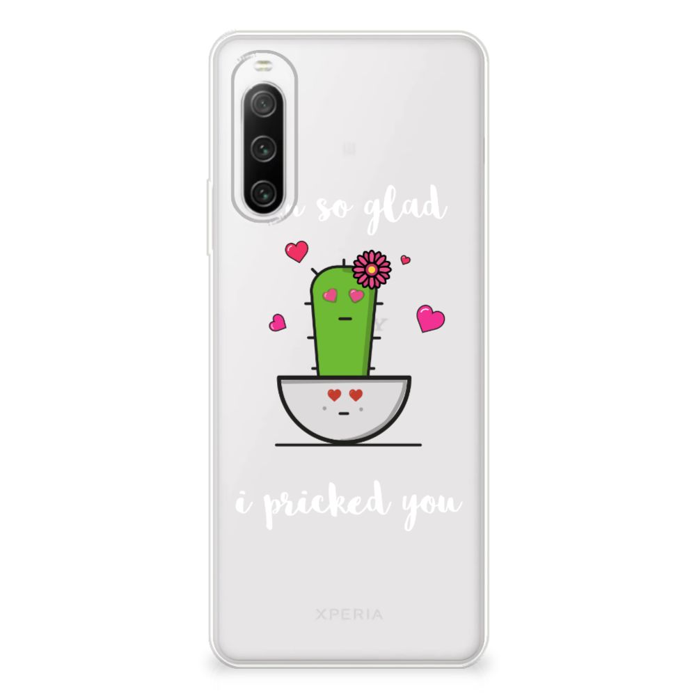 Sony Xperia 10 IV Telefoonhoesje met Naam Cactus Glad B2C Telecom