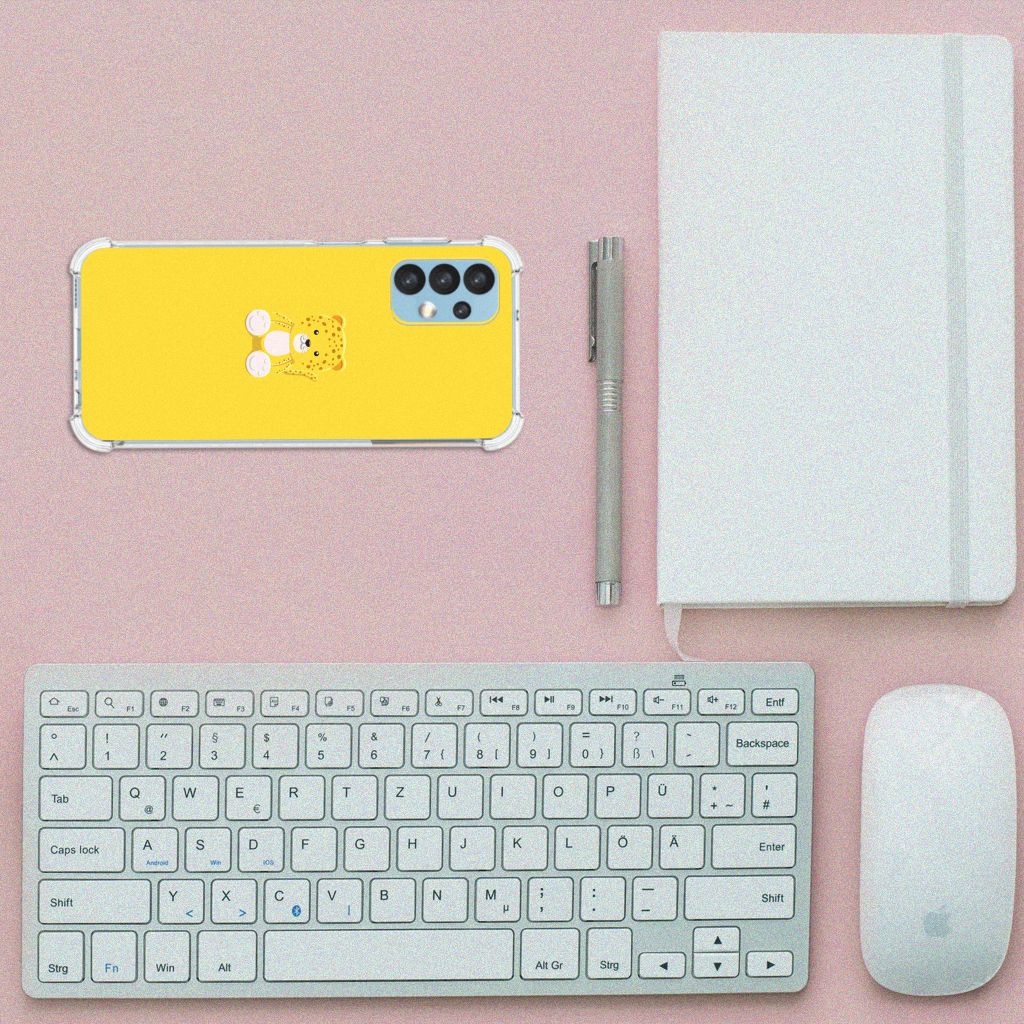 Samsung Galaxy A13 (4G) Stevig Bumper Hoesje Baby Leopard B2C Telecom