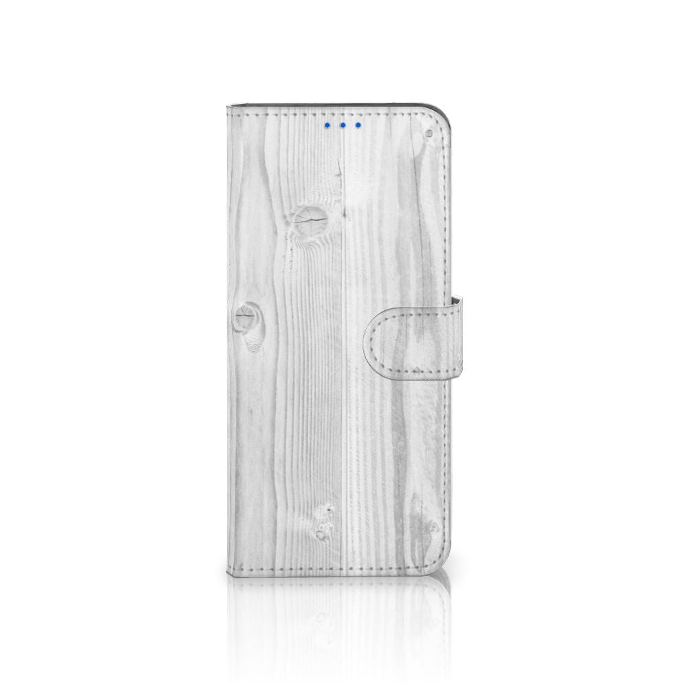 OPPO Reno 6 Pro Plus 5G Book Style Case White Wood