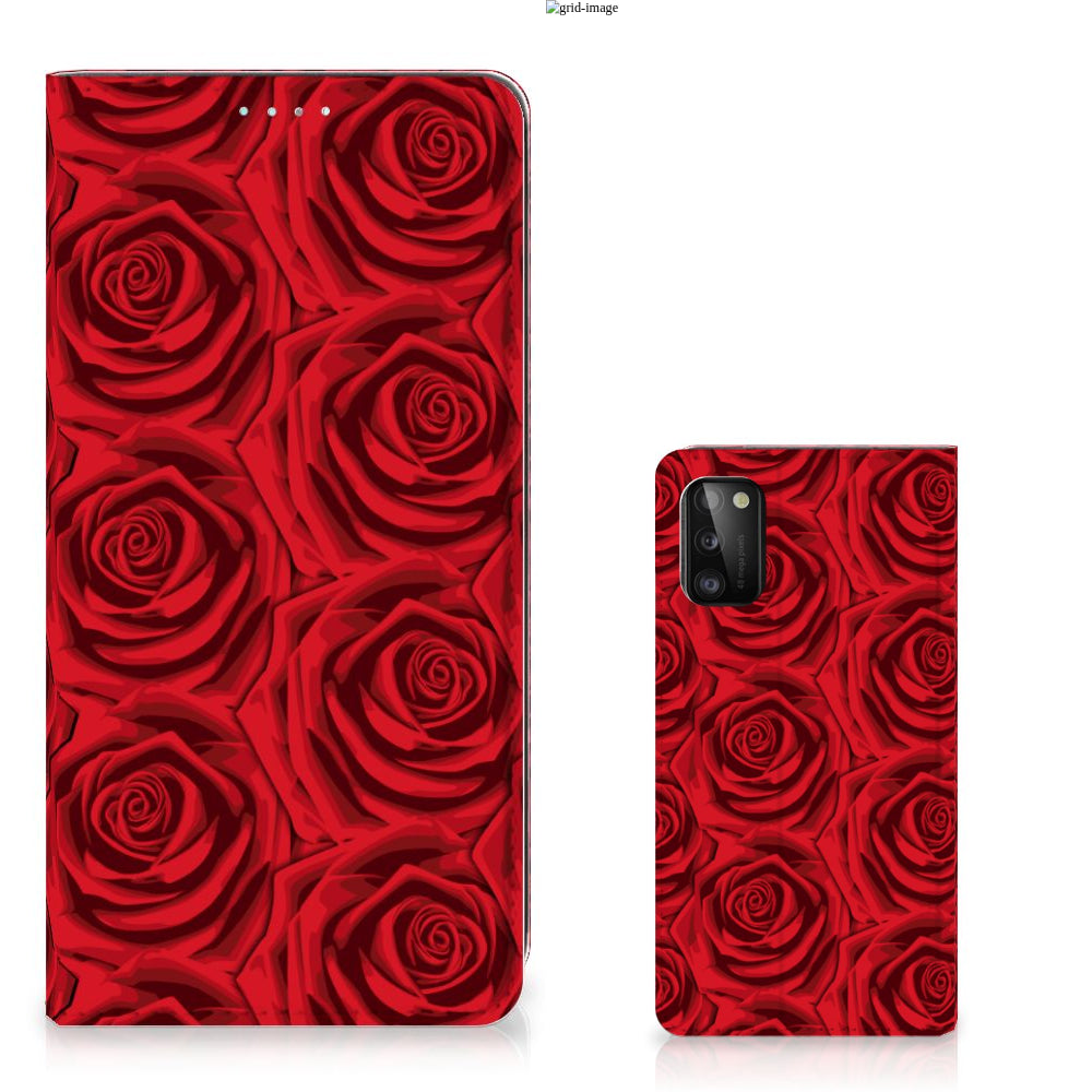 Samsung Galaxy A41 Smart Cover Red Roses