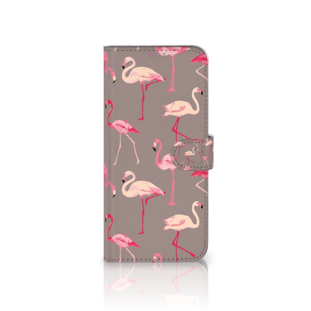 Motorola Moto G60s Telefoonhoesje met Pasjes Flamingo
