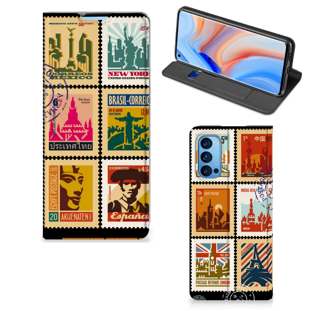 OPPO Reno4 Pro 5G Book Cover Postzegels - B2C Telecom