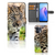 OPPO Reno8 Telefoonhoesje met Pasjes Baby Luipaard