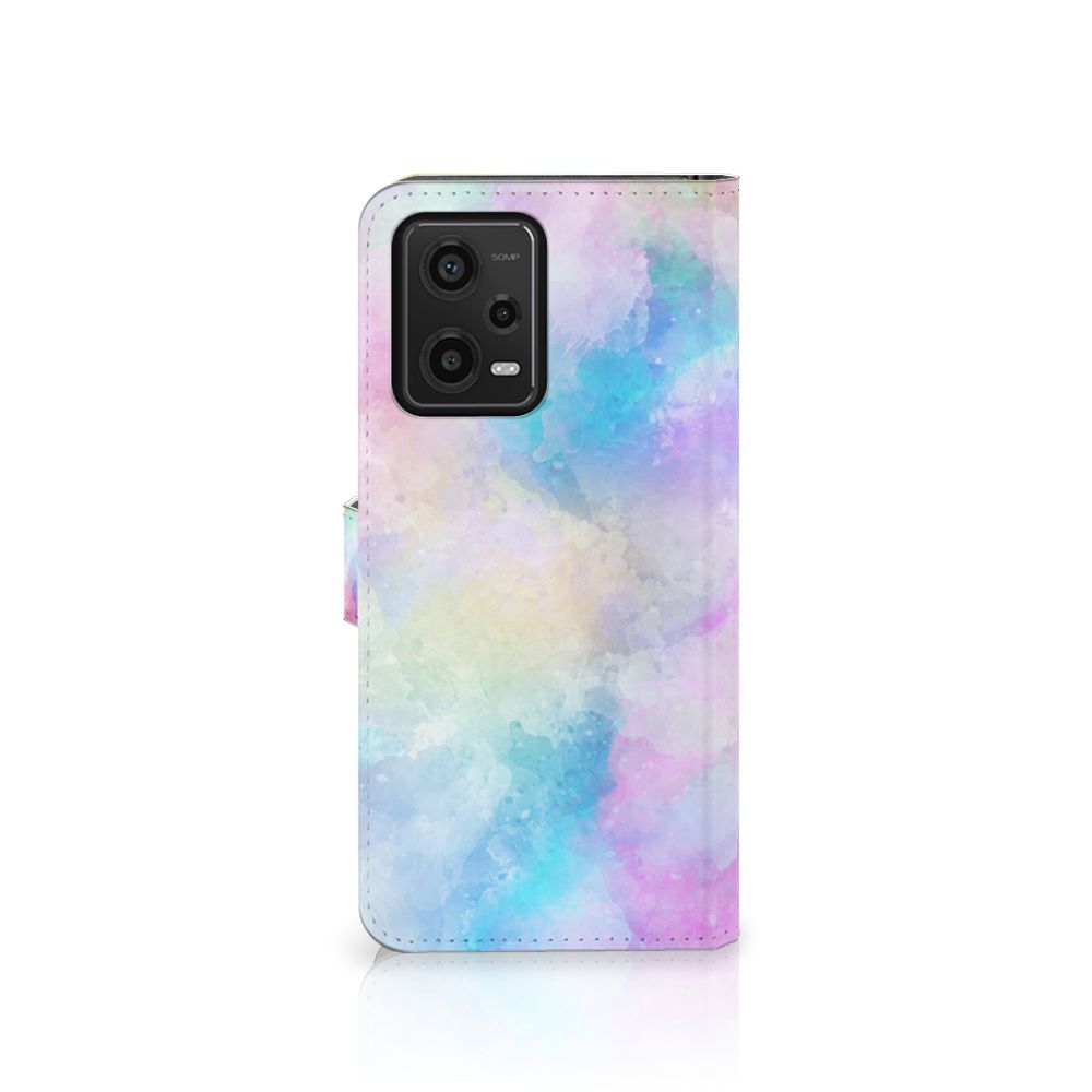 Hoesje Xiaomi Redmi Note 12 5G | Poco X5 Watercolor Light met pastelkleuren en unieke watercolor design.