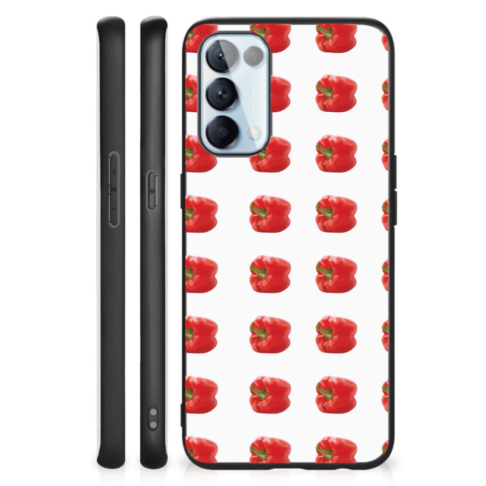 OPPO Reno5 5G | Find X3 Lite Back Cover Hoesje Paprika Red B2C Telecom