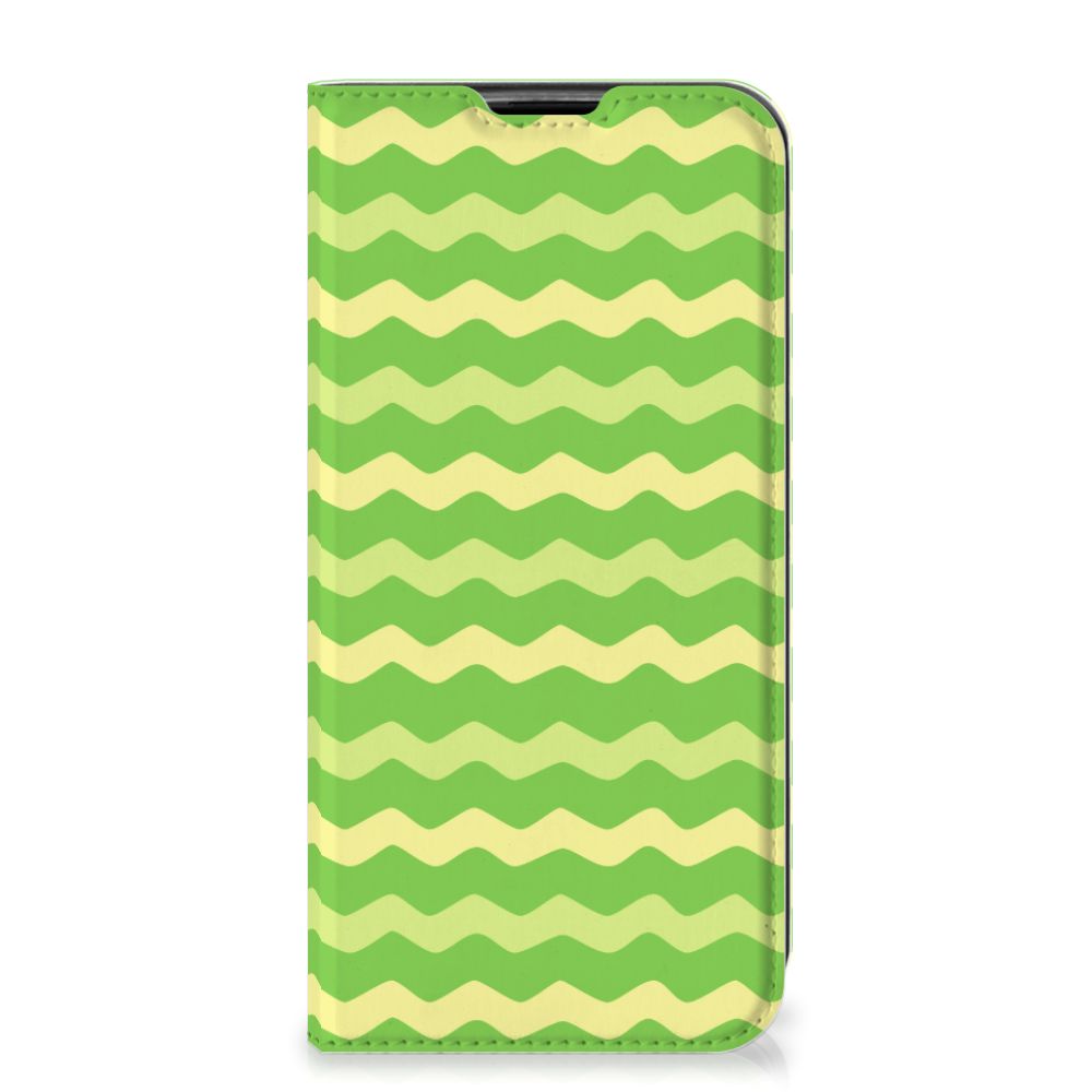 Huawei P40 Lite Hoesje met Magneet Waves Green - B2C Telecom