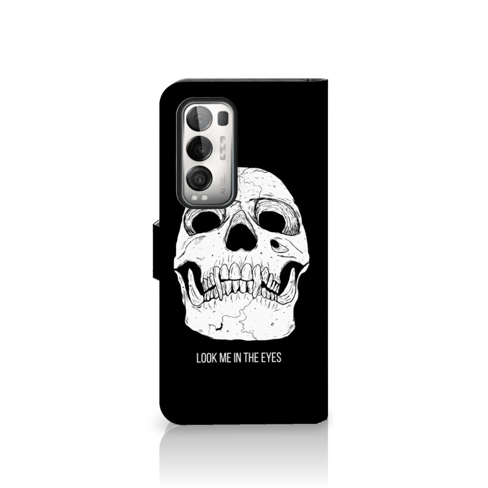 Telefoonhoesje met Naam OPPO Find X3 Neo 5G Skull Eyes