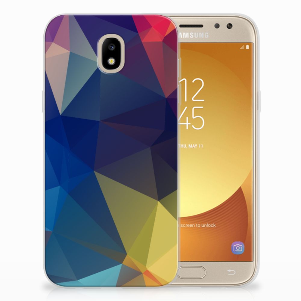 Samsung Galaxy J5 2017 TPU Hoesje Polygon Dark