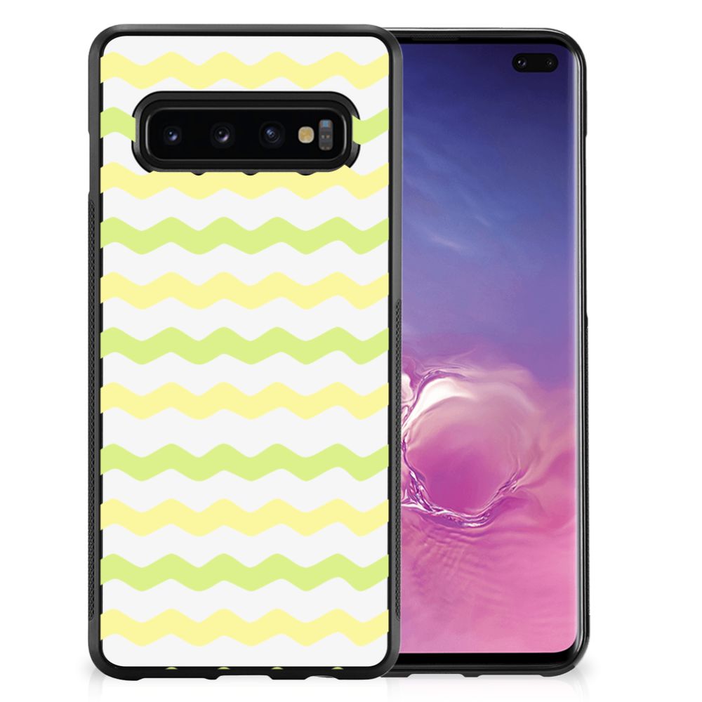 Samsung Galaxy S10+ Bumper Case Waves Yellow