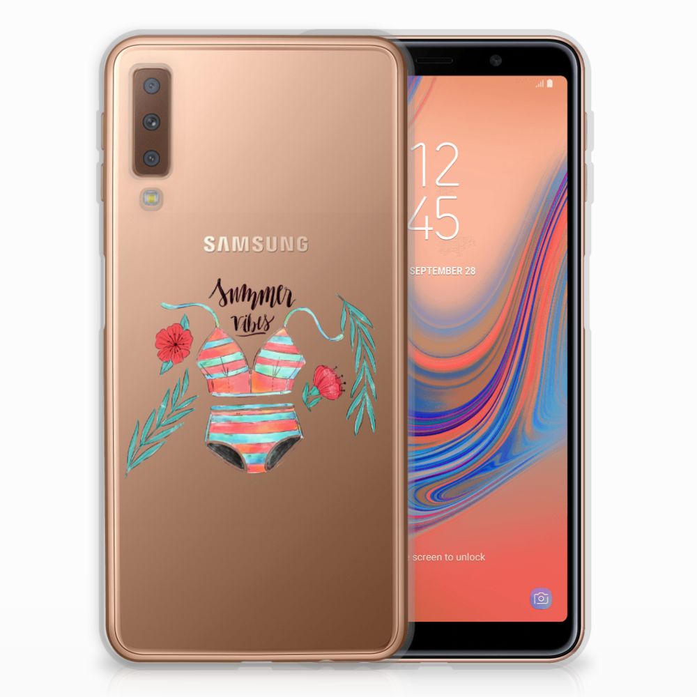 Samsung Galaxy A7 (2018) Telefoonhoesje met Naam Boho Summer