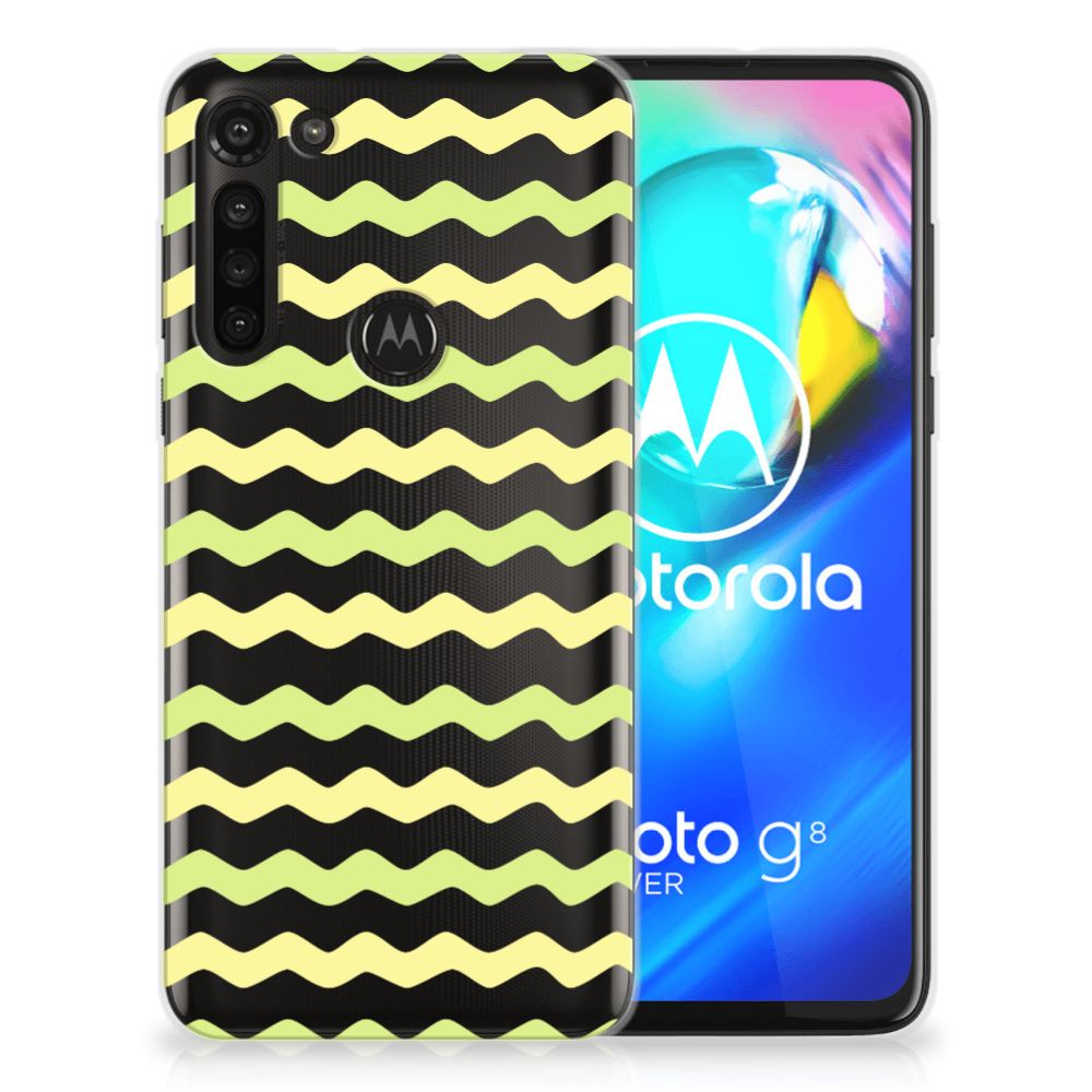Motorola Moto G8 Power TPU bumper Waves Yellow B2C Telecom