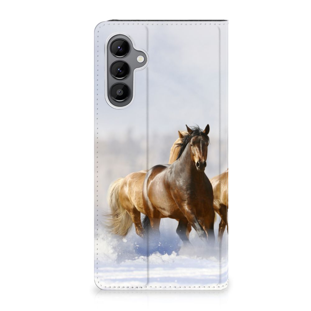 Samsung Galaxy A34 Hoesje maken Paarden met een prachtige afbeelding van galloperende paarden.