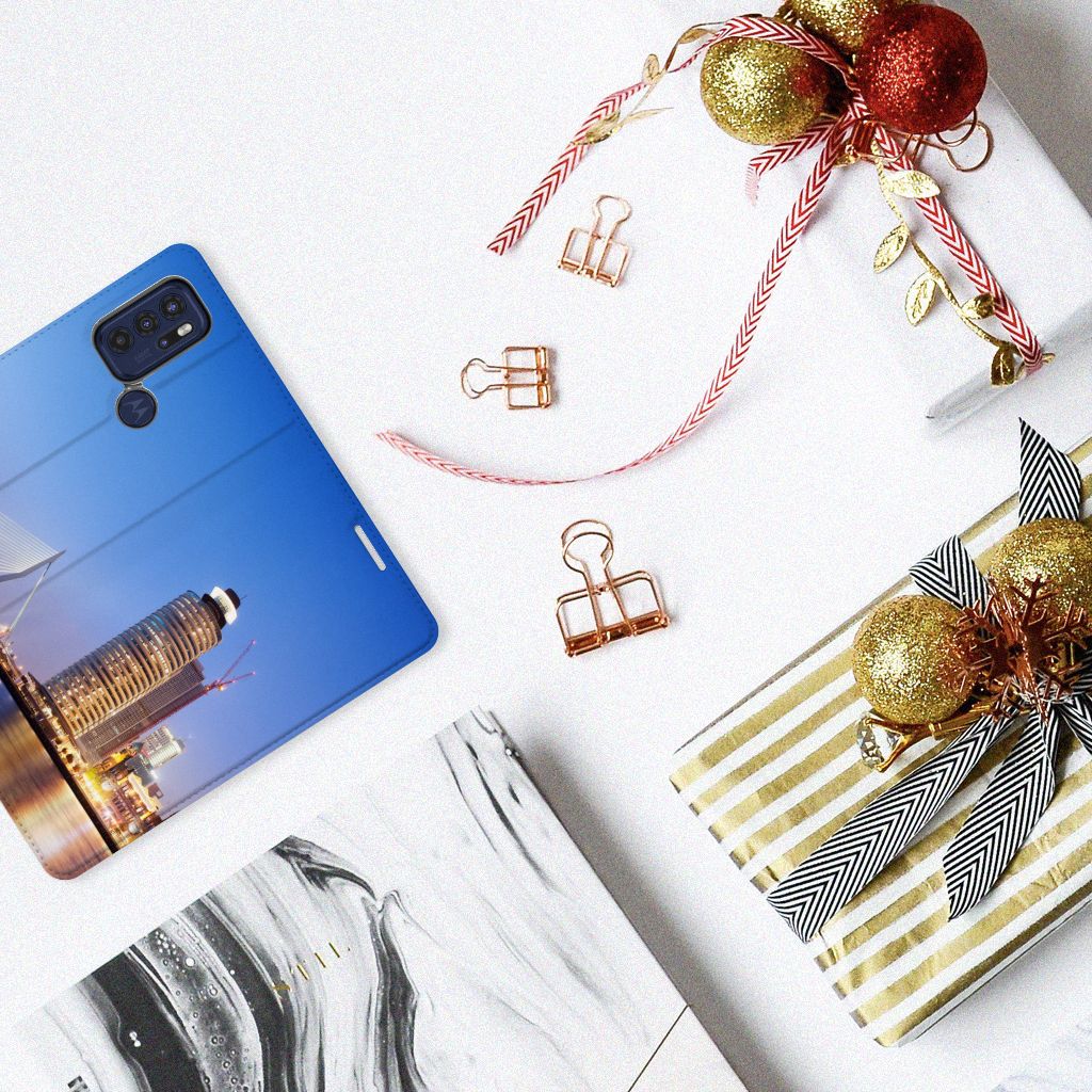 Motorola Moto G60s Book Cover Rotterdam - B2C Telecom