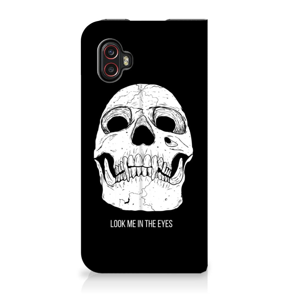 Mobiel BookCase Samsung Galaxy Xcover 6 Pro Skull Eyes - B2C Telecom