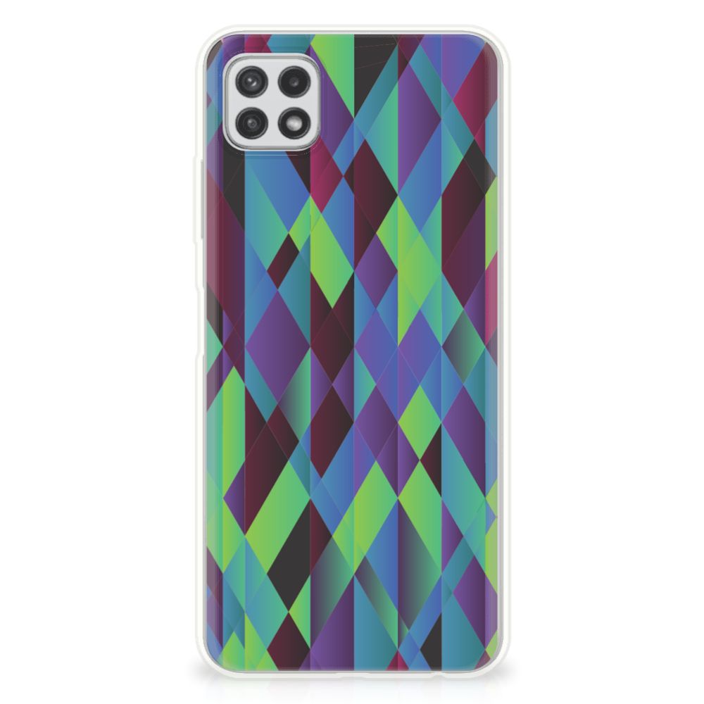 Samsung Galaxy A22 5G TPU Hoesje Abstract Green Blue B2C Telecom