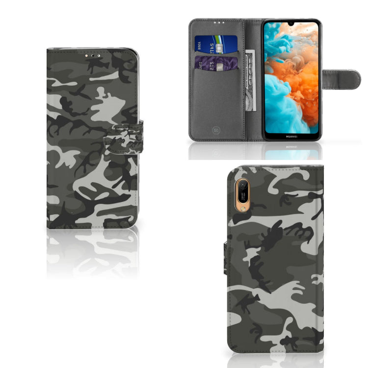 Huawei Y6 (2019) Telefoon Hoesje Army Light