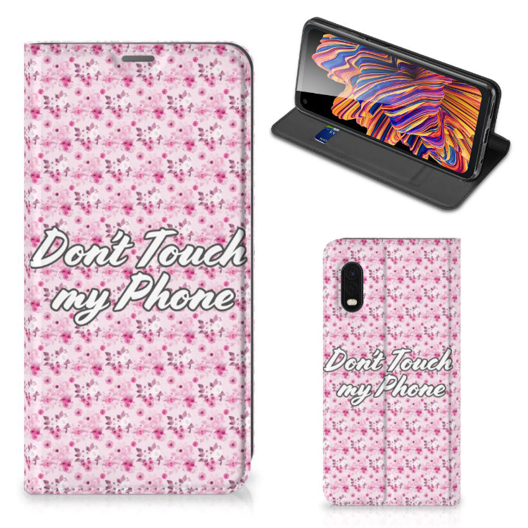 Samsung Xcover Pro Design Case Flowers Pink DTMP