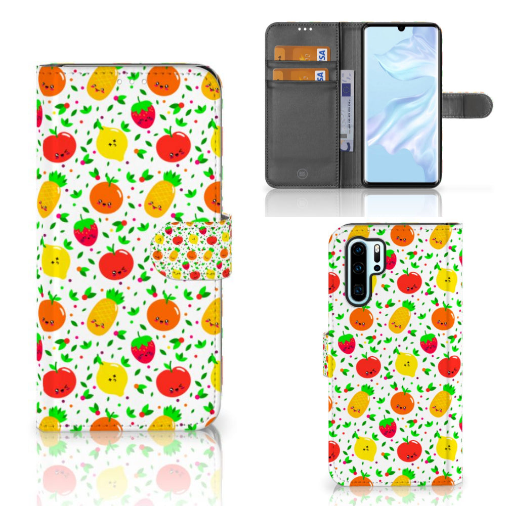 Huawei P30 Pro Book Cover Fruits