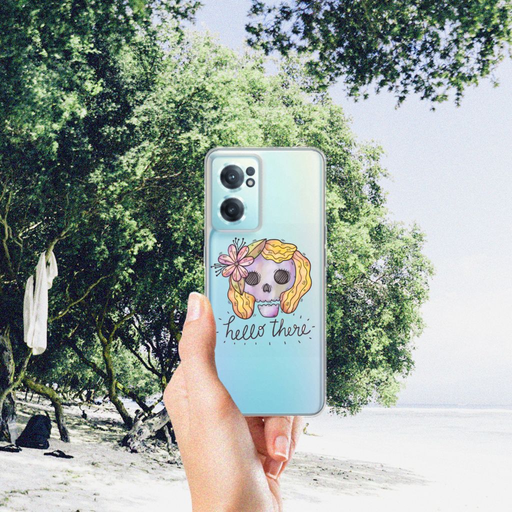 Silicone Back Case OnePlus Nord CE 2 5G Boho Skull B2C Telecom