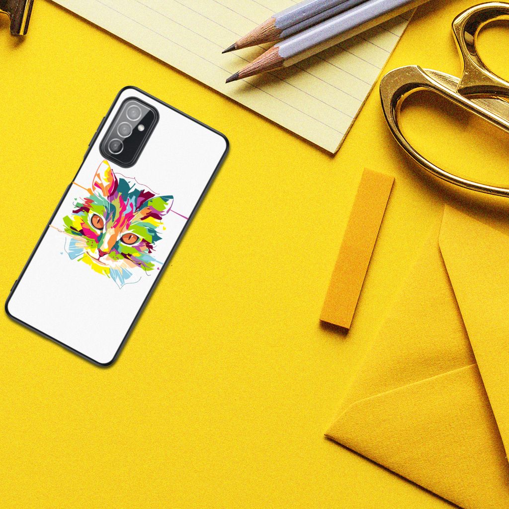 Samsung Galaxy M52 Hoesje Cat Color B2C Telecom