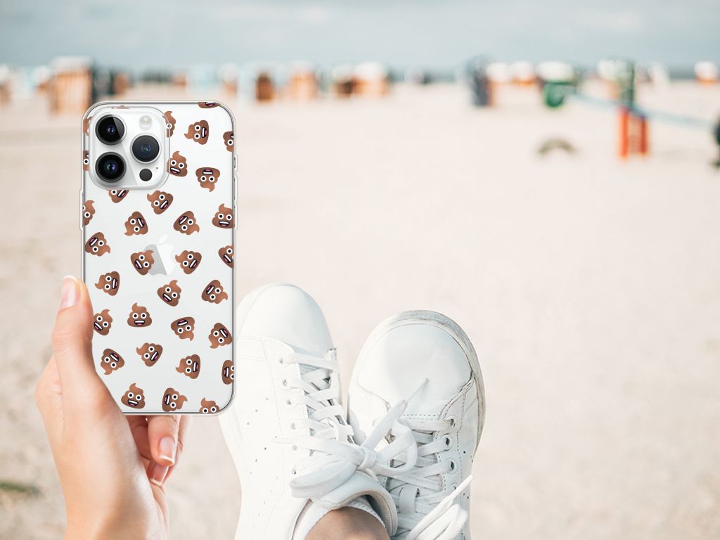 TPU bumper voor iPhone 14 Pro Max Poep Emojis B2C Telecom