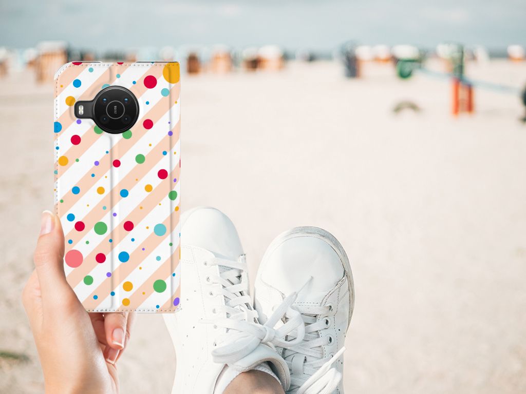 Nokia X20 | X10 Hoesje met Magneet Dots - B2C Telecom