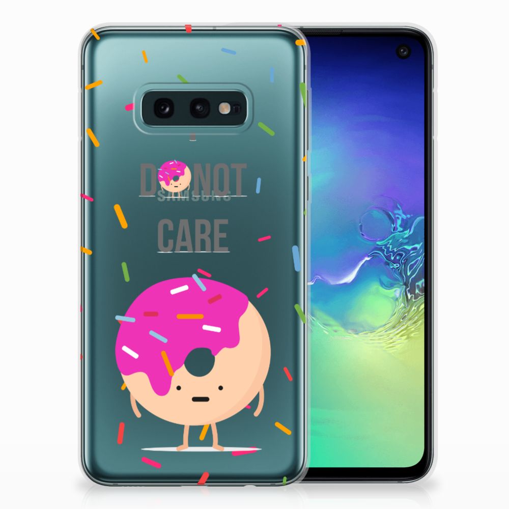 Samsung Galaxy S10e Siliconen Case Donut Roze