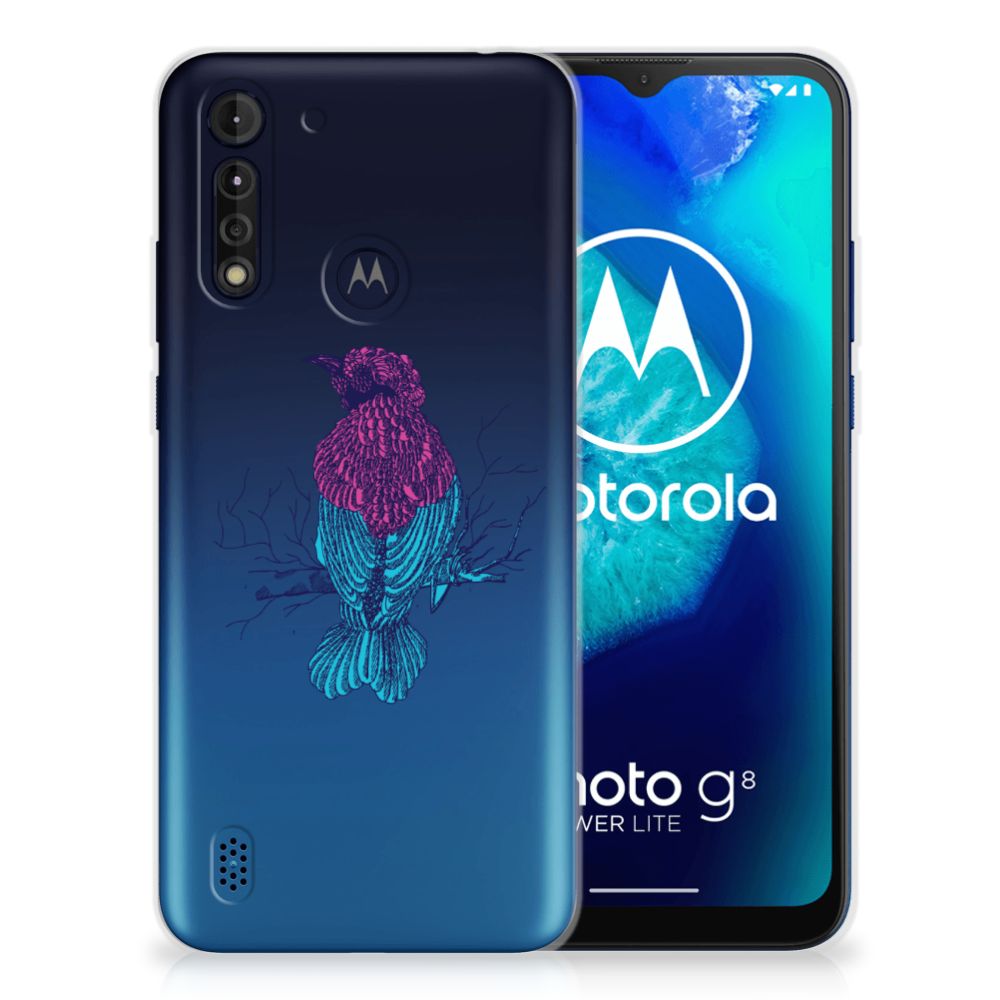 Motorola Moto G8 Power Lite Telefoonhoesje met Naam Merel B2C Telecom