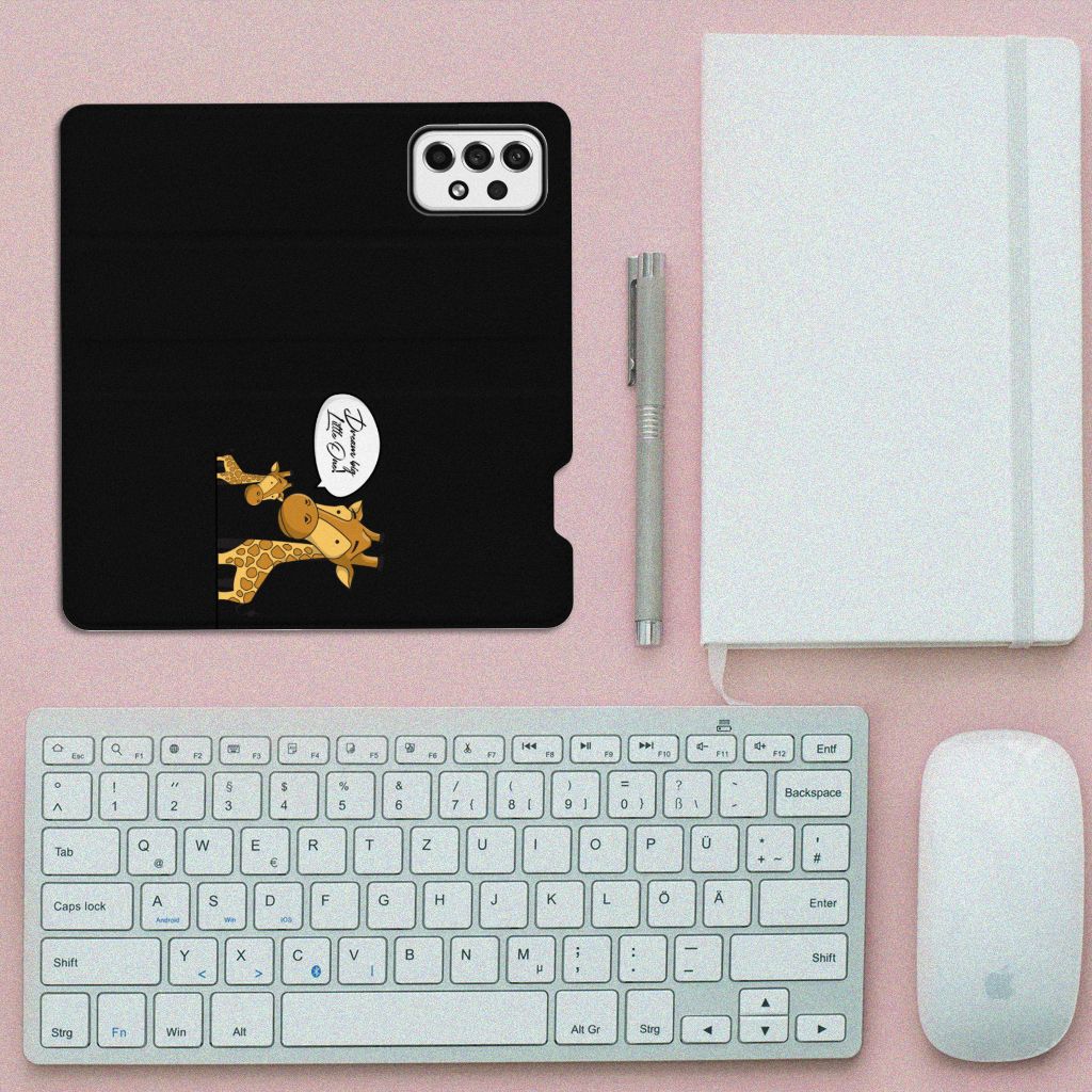 Samsung Galaxy A73 Magnet Case Giraffe - B2C Telecom