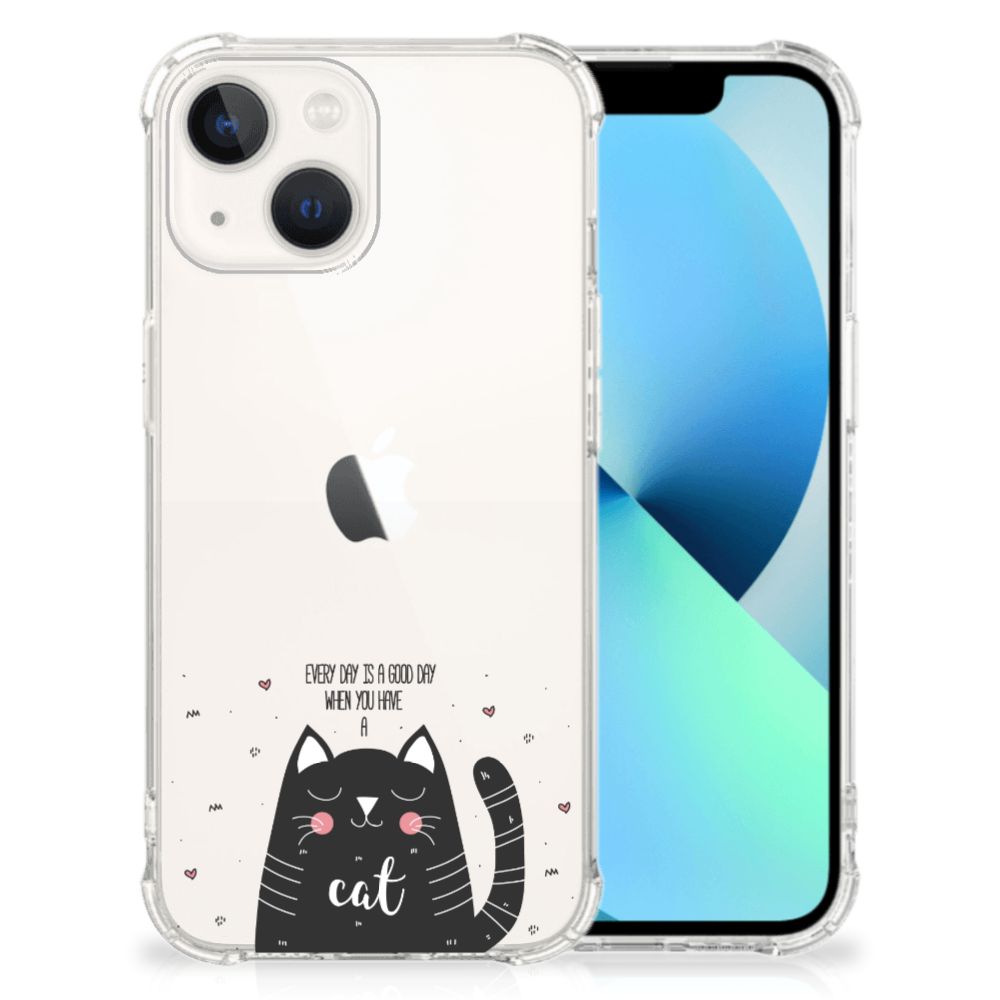 iPhone 13 Stevig Bumper Hoesje Cat Good Day B2C Telecom