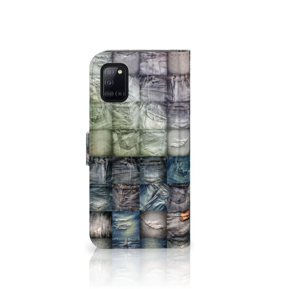 Wallet Case met Pasjes Samsung Galaxy A31 Spijkerbroeken