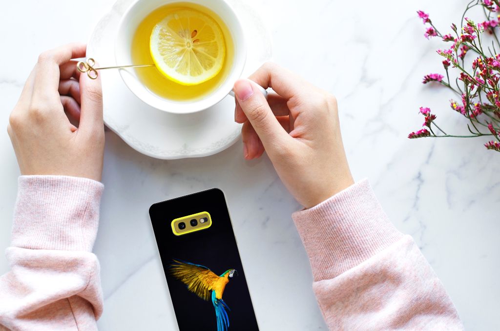Samsung Galaxy S10e TPU Hoesje Papegaai