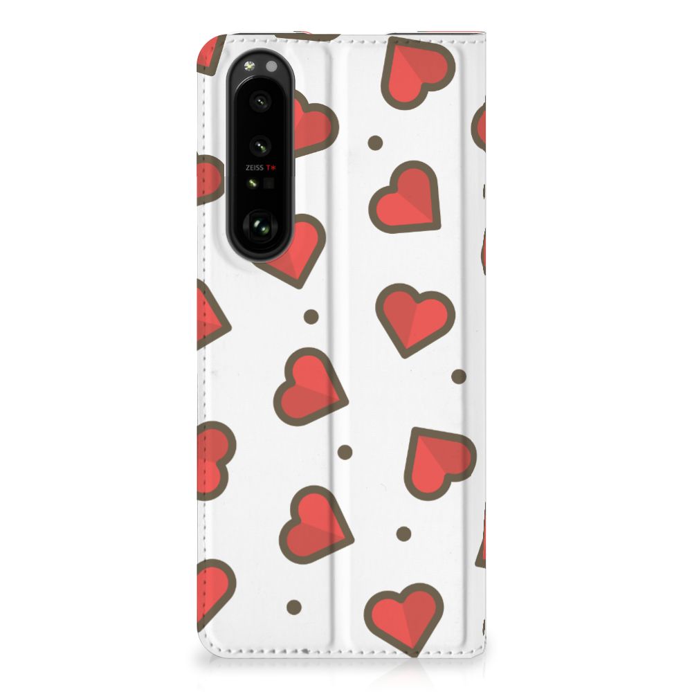 Sony Xperia 1 III Hoesje met Magneet Hearts - B2C Telecom