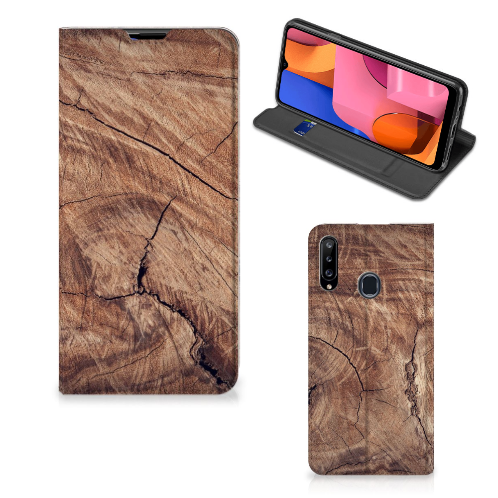 Samsung Galaxy A20s Book Wallet Case Tree Trunk - B2C Telecom