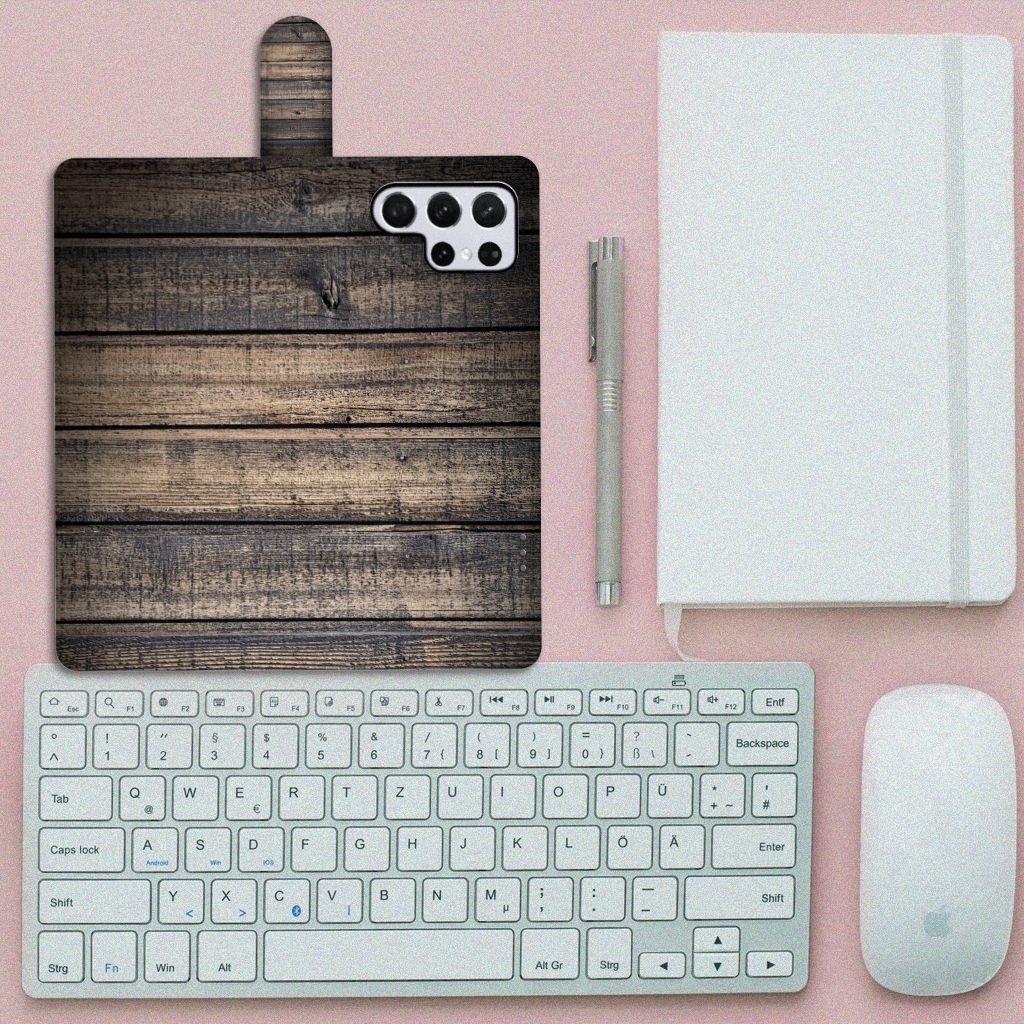 Samsung Galaxy S22 Ultra Book Style Case Steigerhout