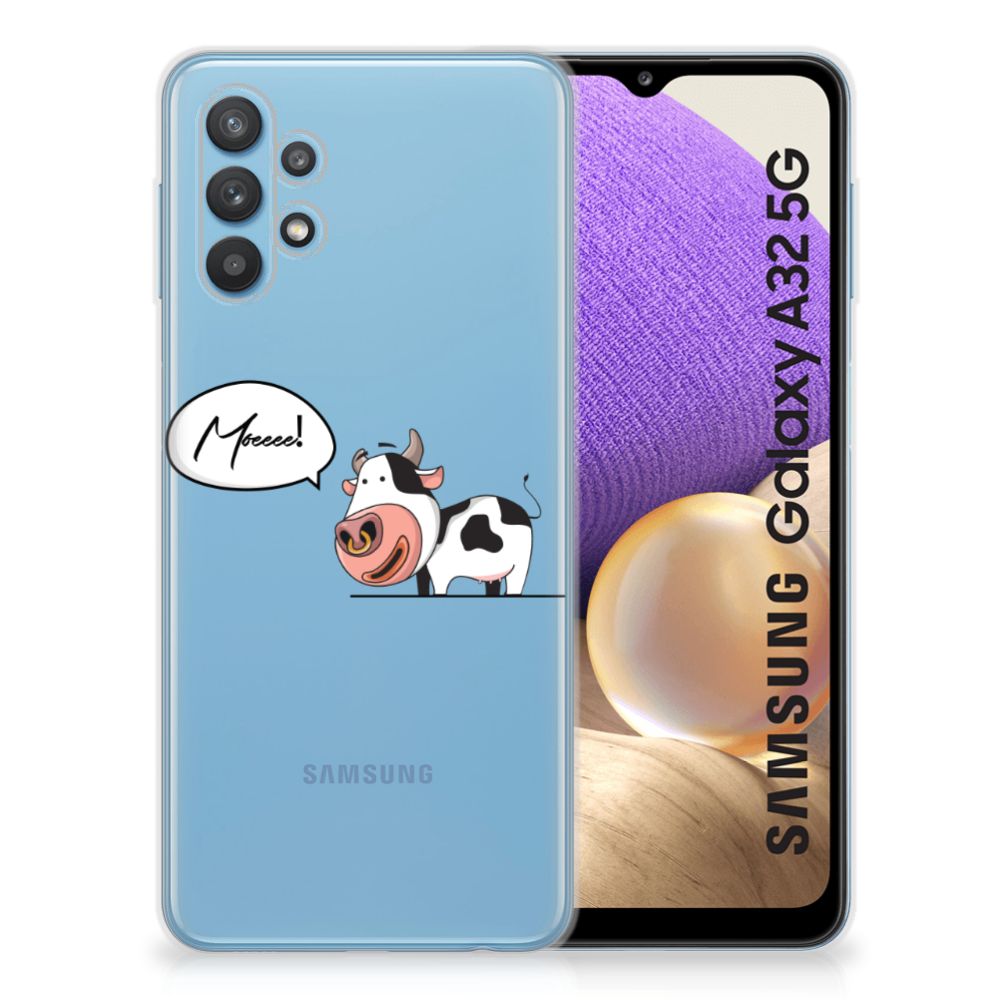 Samsung Galaxy A32 5G Telefoonhoesje met Naam Cow B2C Telecom
