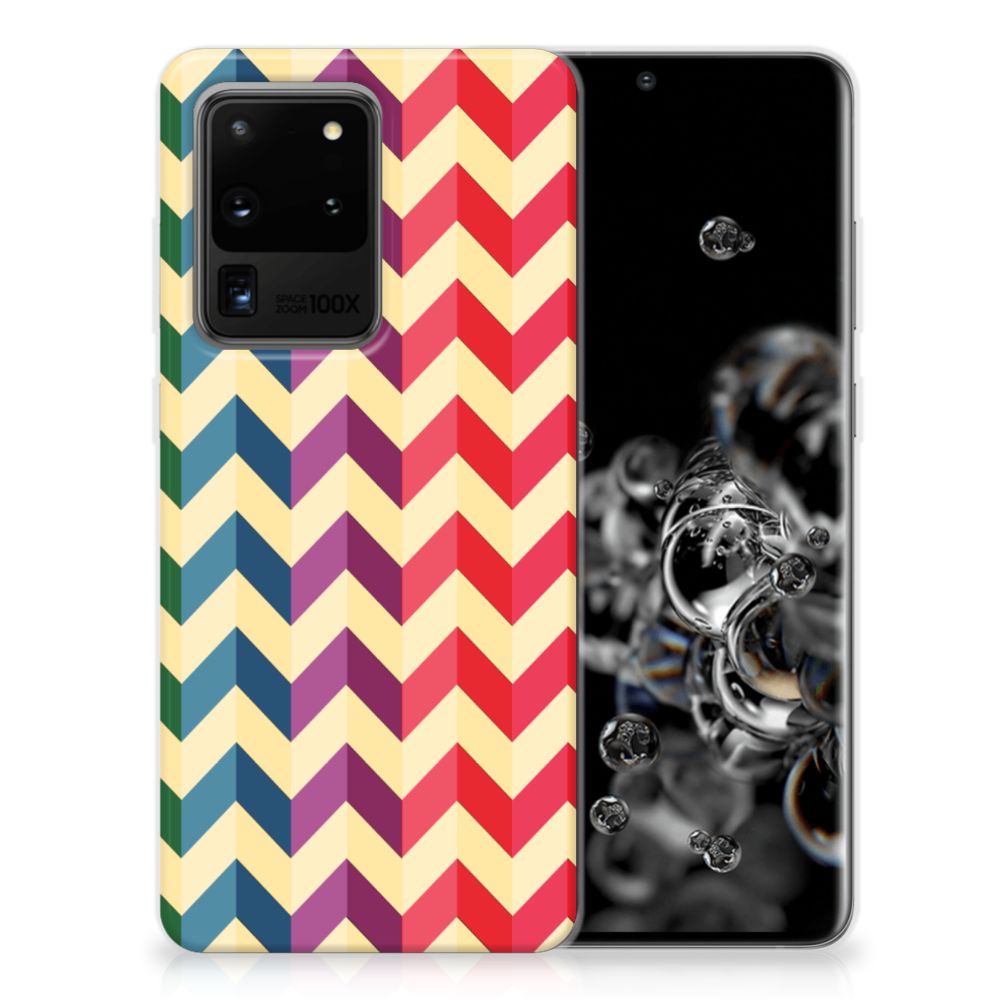 Samsung Galaxy S20 Ultra TPU bumper Zigzag Multi Color B2C Telecom