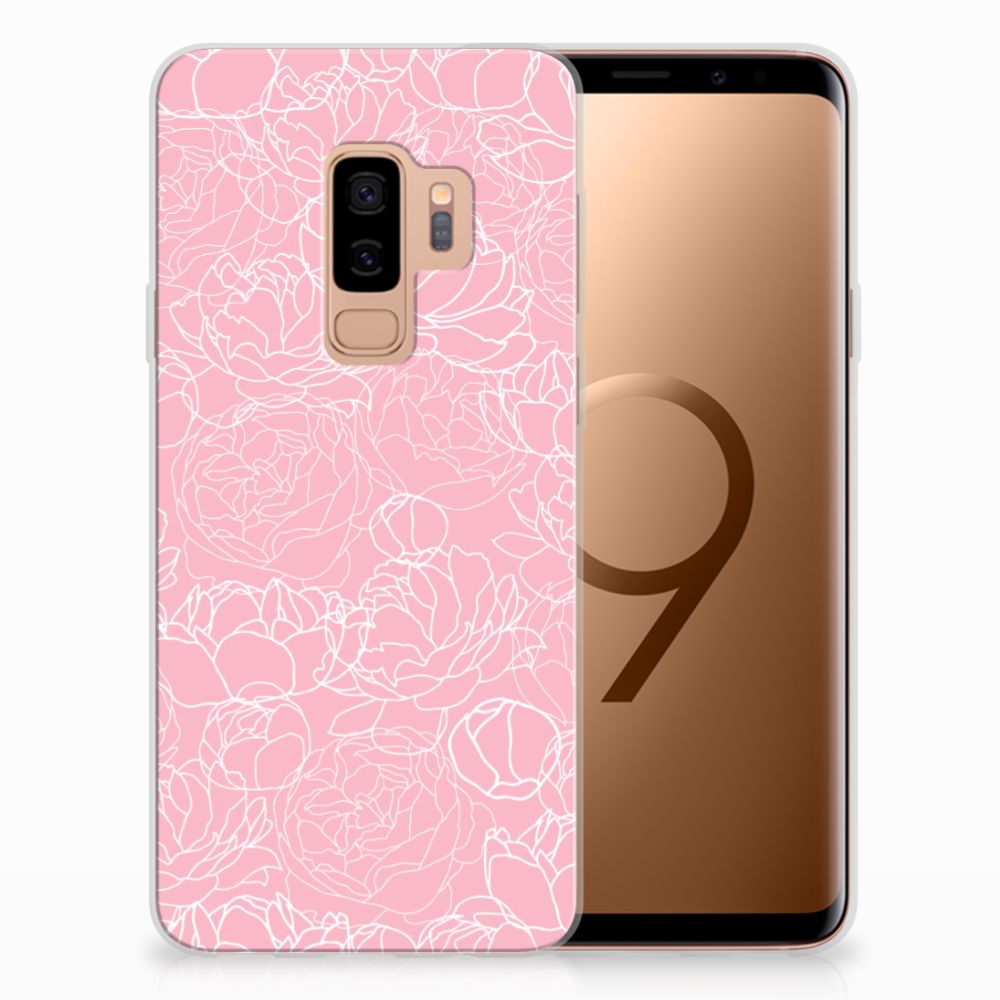 Samsung Galaxy S9 Plus TPU Case White Flowers