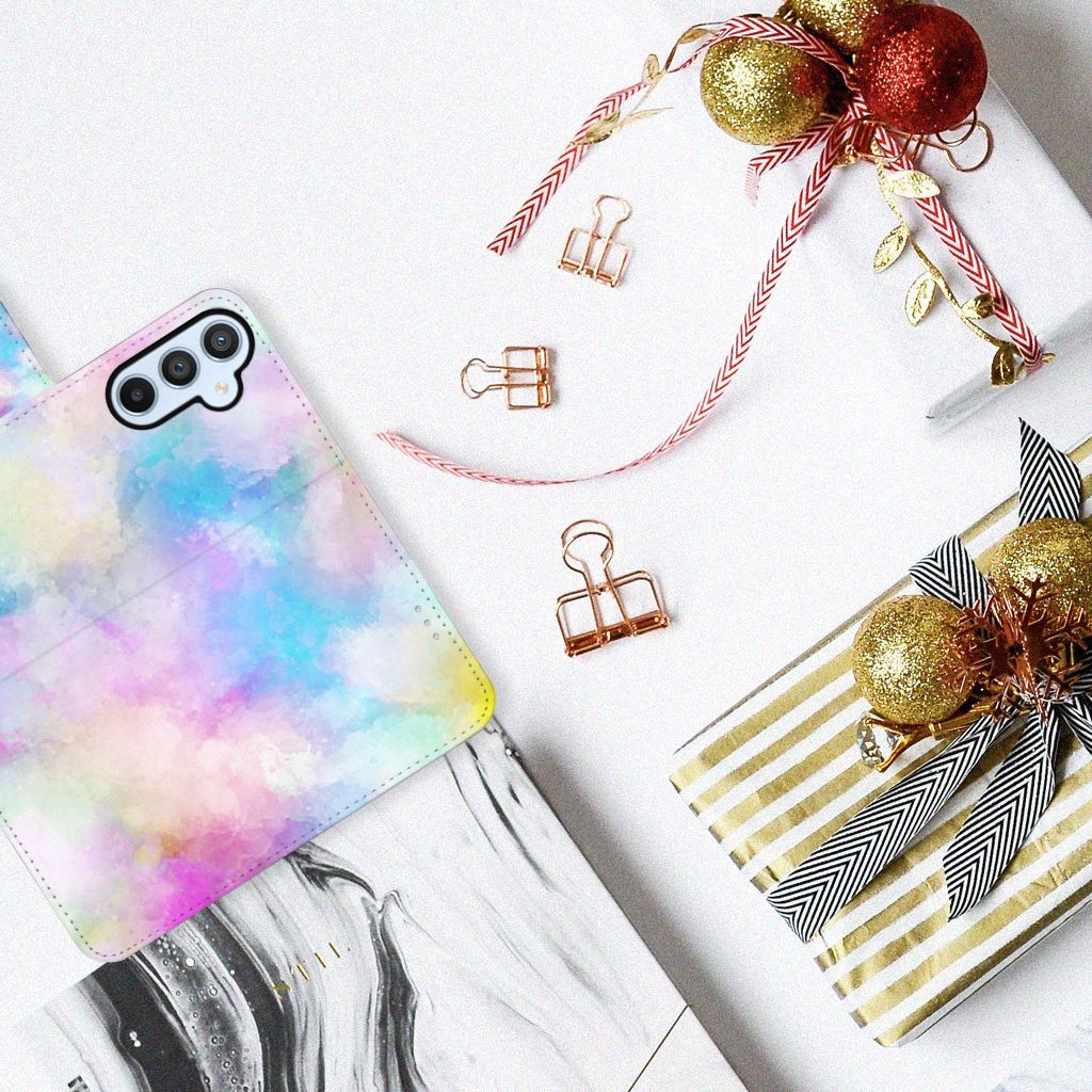 Hoesje Samsung Galaxy A54 5G Watercolor Light met pastelkleuren op een geschenkselectie.