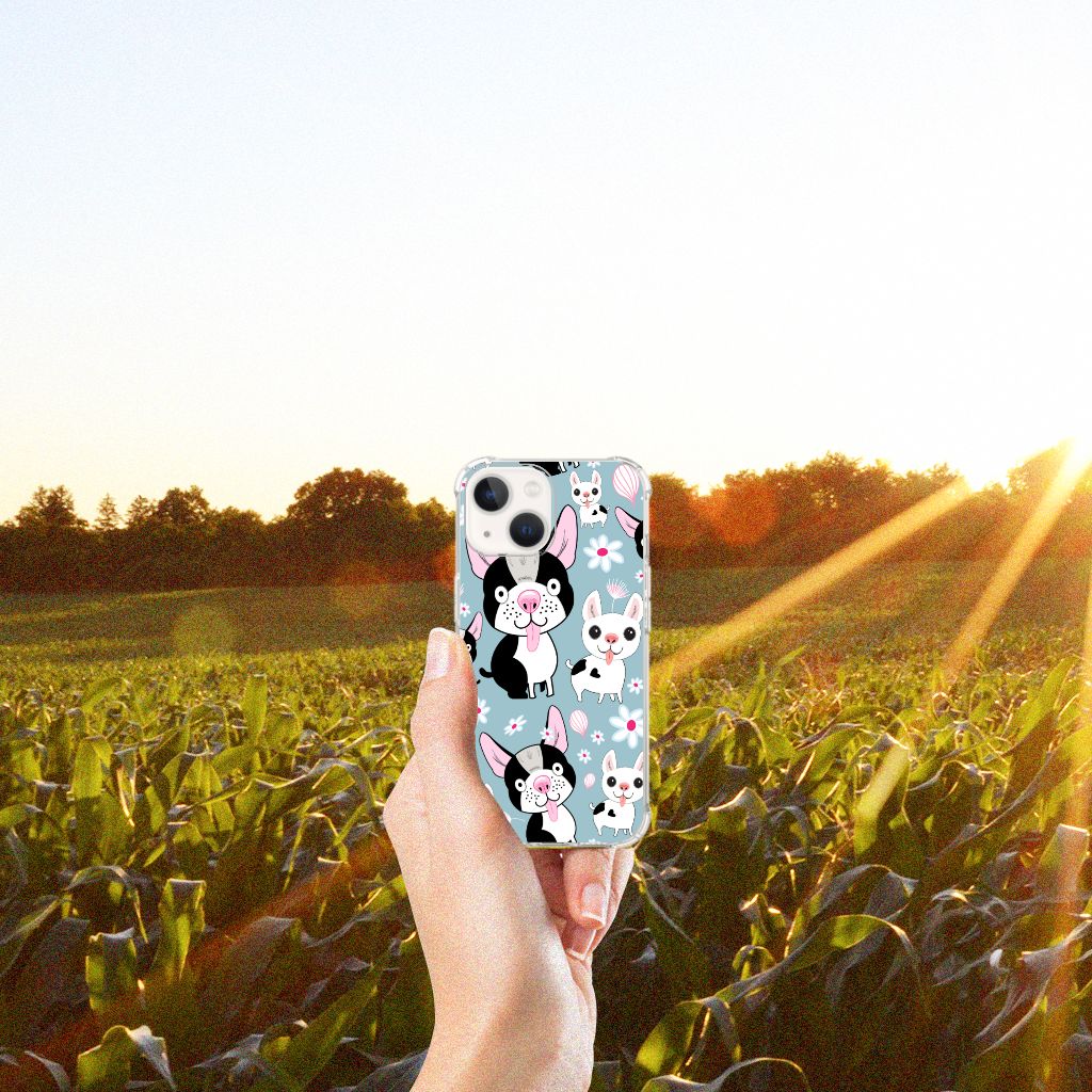 iPhone 13 mini Case Anti-shock Hondjes - B2C Telecom